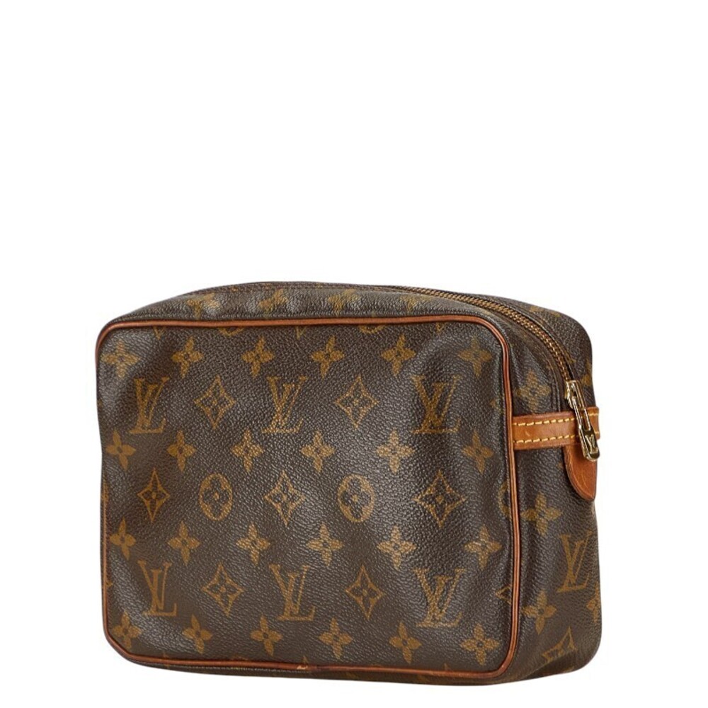 Louis Vuitton Bag Compiegne Monogram Clutch Leather Brown